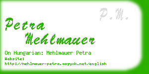 petra mehlmauer business card